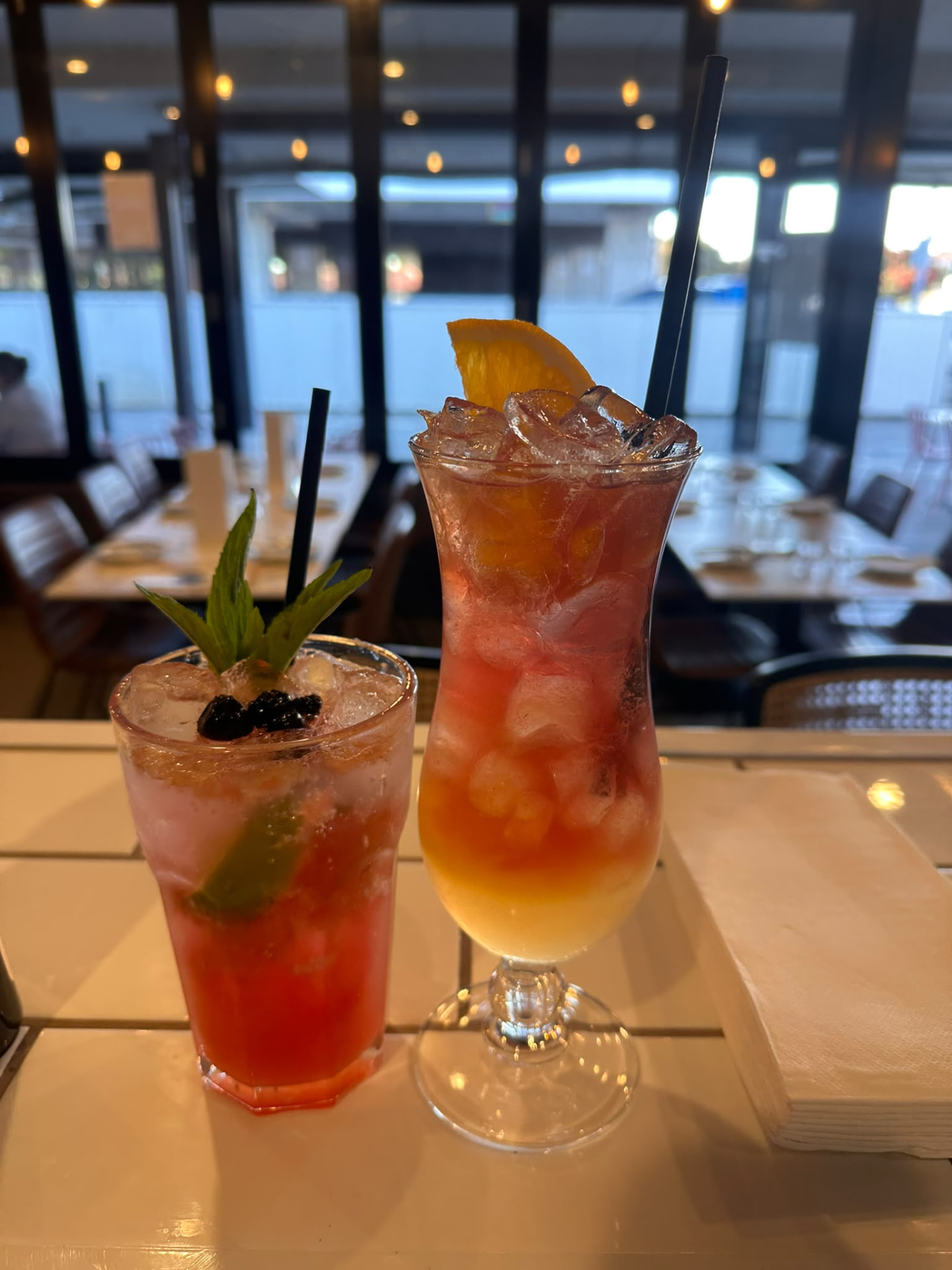 Signature cocktails at the SUGO'S bar